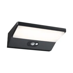 Sale Paulmann Ronas vegglampe utendørs 3,4W 3000 Kelvin m/bevegelses sensor - Solcelle Mørk grå