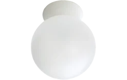 Hot Sg Armaturen As Rondo tak/vegglampe E27 IP44 - Hvit