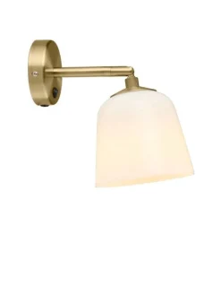 Clearance Halo Designs Room 49 vegglampe - Opal/Antikk messing Messing / Opal