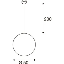Outlet Slv Rotoball 50 cm takpendel Hvit