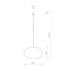 Discount Nowodvorski Rotting takpendel 60 cm Natur
