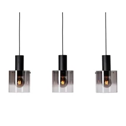 Outlet Ms - belysning Roxy takpendel skinne 3 stk 20 cm - farget Røyk
