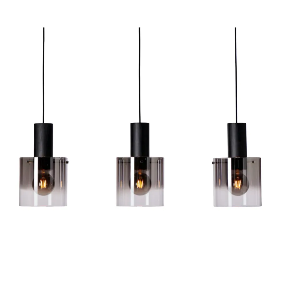 Outlet Ms - belysning Roxy takpendel skinne 3 stk 20 cm - farget Røyk