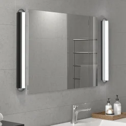 Sale Belid Royale vegglampe for baderom 60 cm 8W 3000 Kelvin - Dimbar Svart