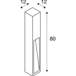 New Slv y pullert 80 cm IP44 Rust