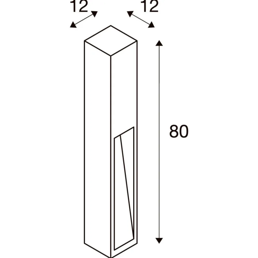 New Slv y pullert 80 cm IP44 Rust