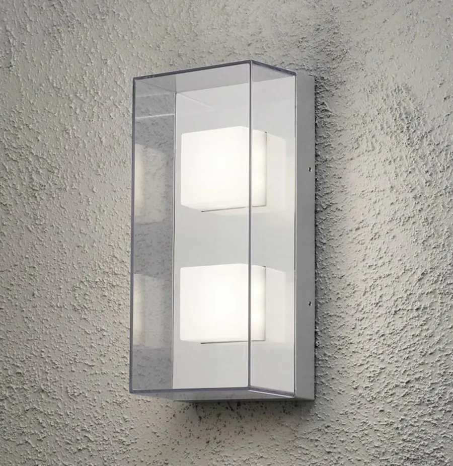 New Konstsmide Sanremo dobbel vegglampe 8W LED - Klar