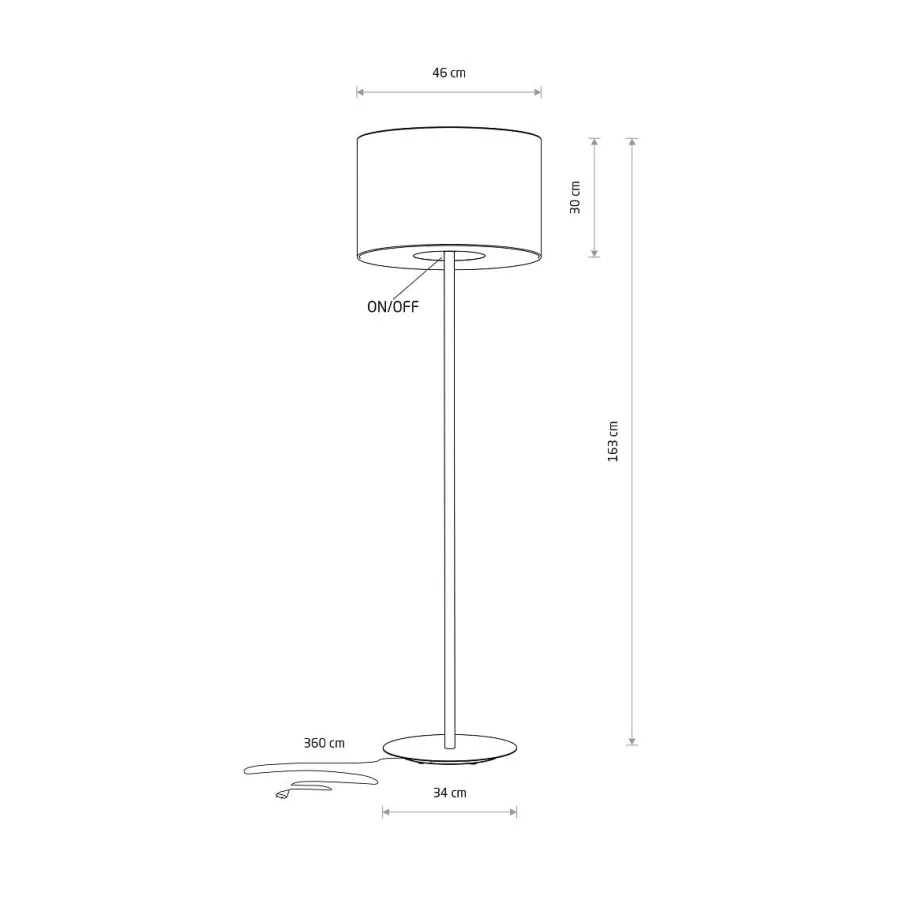 Outlet Nowodvorski Santana gulvlampe