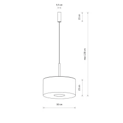 Outlet Nowodvorski Santana takpendel 50 cm