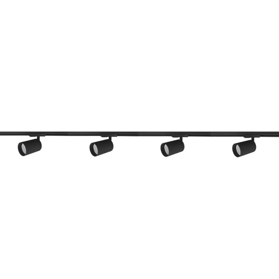 Hot NorDesign Secco spotskinne 4 spotter 2 meter - Svart