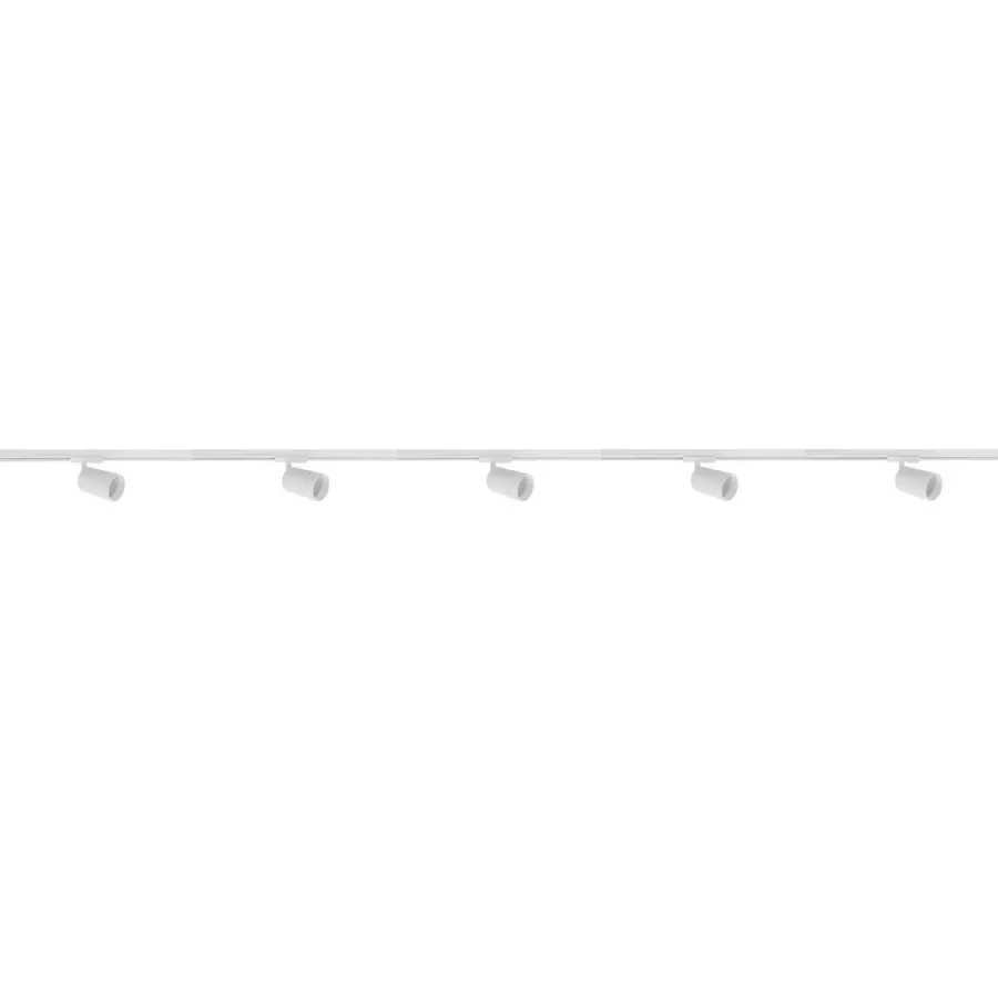 Clearance NorDesign Secco spotskinne 5 spotter 2 meter - Pure white Hvit