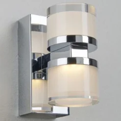 Sale Ms - belysning Selena vegglampe IP21 2x5W dimbar - Krom