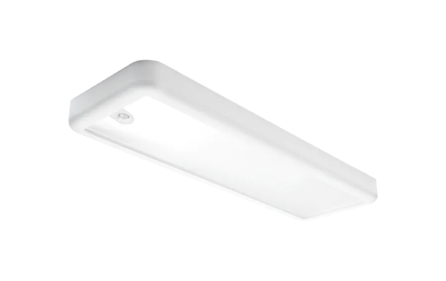 Online Sg Armaturen As Sense Surface 640 taklampe 18W 2700K IP20 IK10 m/PIR Sensor - Hvit