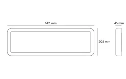 Online Sg Armaturen As Sense Surface 640 taklampe 18W 3000K IP20 IK10 m/PIR Sensor - Hvit