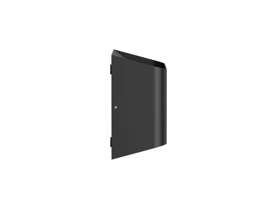 Outlet Aneta Lighting Søgne vegglampe utendørs opp/ned lys IP44 10W m/dobbel stikkontakt - Dimbar Svart
