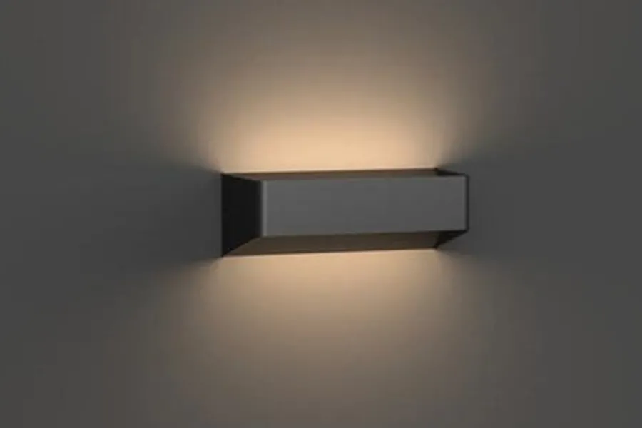 Sale Aneta Lighting Søgne xl vegglampe opp/ned utendørs IP54 18W 3000K - Svart