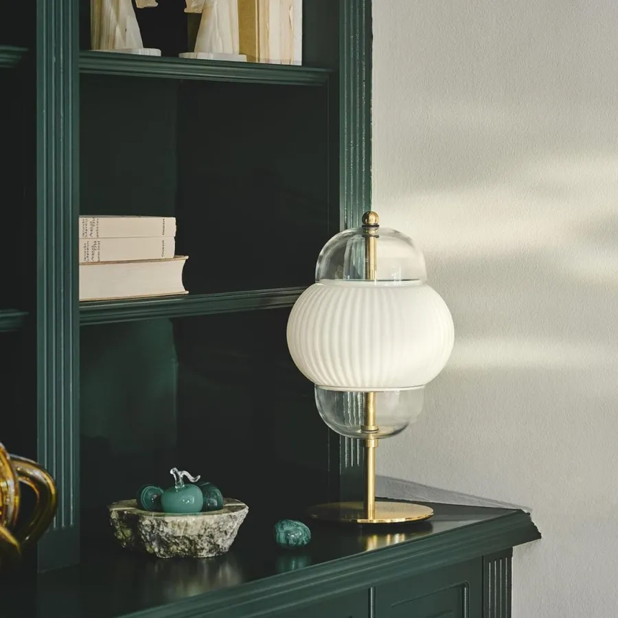 Discount Design by Us Shahin bordlampe Messing / Opal