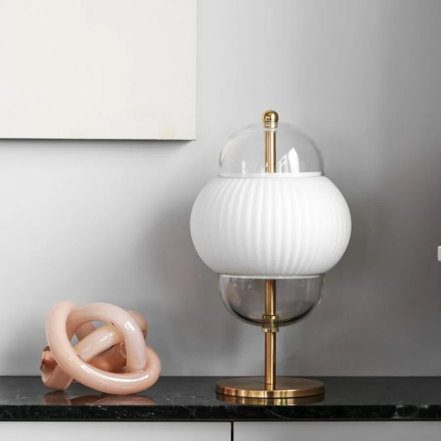 Discount Design by Us Shahin bordlampe Messing / Opal