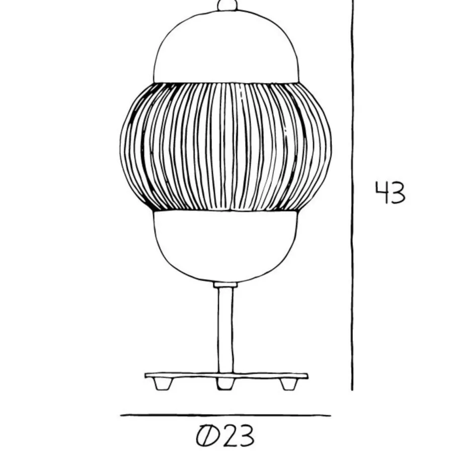 Discount Design by Us Shahin bordlampe Messing / Opal