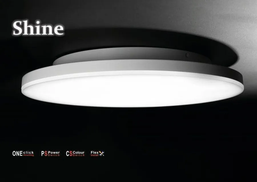 New NorDesign Shine 300 taklampe CS/PS 10/18/24W 2700/3000K Dimbar - Hvit
