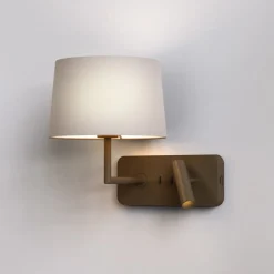 Clearance Astro Lighting Side by Side Grande vegglampe m/USB Bronse
