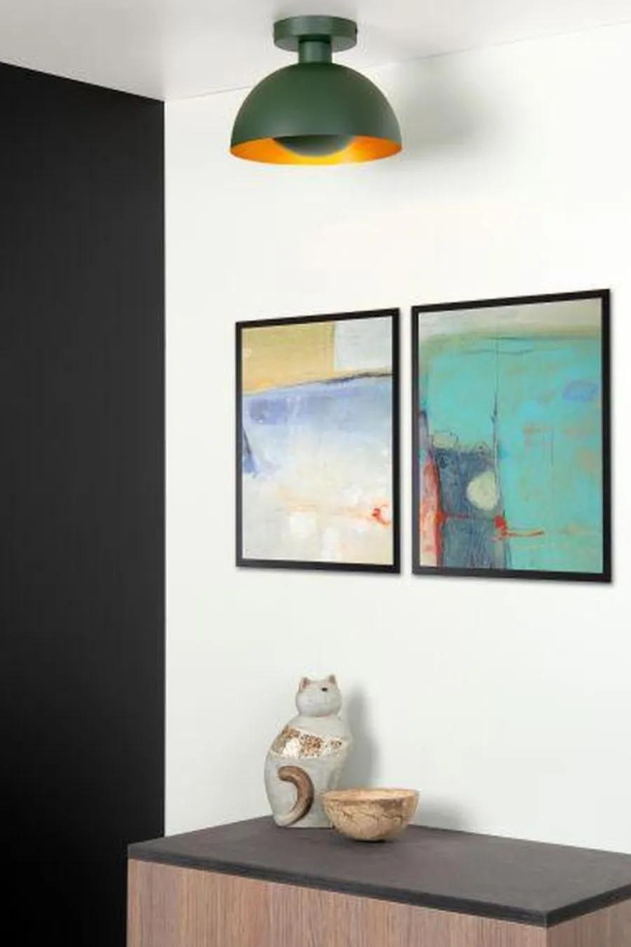 New Lucide Siemon taklampe 25 cm - Grønn