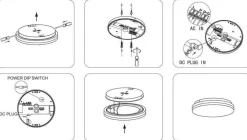 Clearance NorDesign Slice Circle 220 taklampe IP54 2700/3000 Kelvin 10/15W Dimbar - Hvit