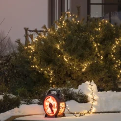 New Konstsmide Slynge 1200 LED, 37 meter julelys på trommel IP44 - Varm Hvit