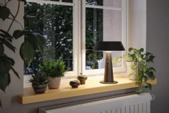 Paulmann Soala portabel bordlampe oppladbar 2,1W 2700 Kelvin IP44 - Solcelle Svart