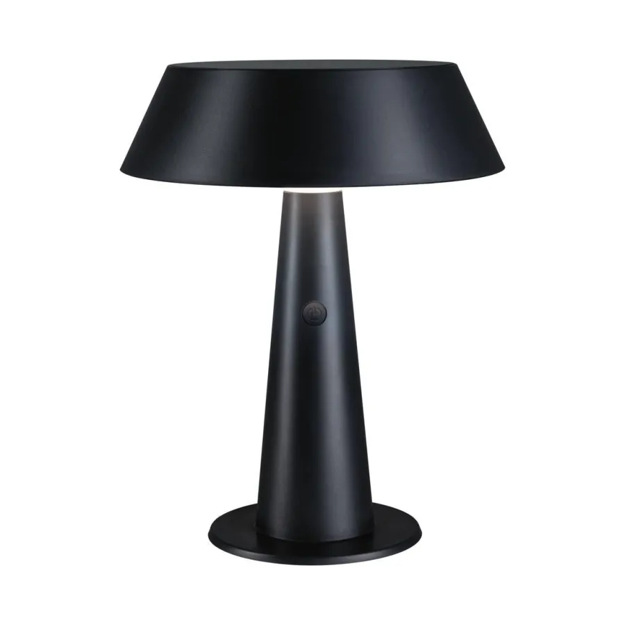 Paulmann Soala portabel bordlampe oppladbar 2,1W 2700 Kelvin IP44 - Solcelle Svart