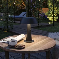 Paulmann Soala portabel bordlampe oppladbar 2,1W 2700 Kelvin IP44 - Solcelle Svart