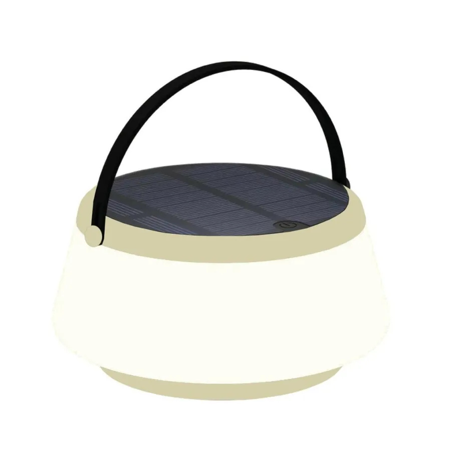 Outlet NorDesign Solar bordlampe 2,2W 2700 Kelvin IP44 utendørs med solcelle Hvit
