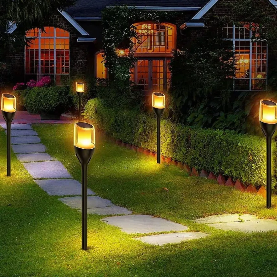 Sale NorDesign Solar Flame hagebelysning 1W 1600K IP65 - Solcelle Svart