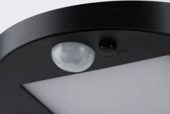 New Paulmann Solar LED pullert 1,2W 3000 Kelvin m/bevegelses sensor IP44 - Solcelle Antrasitt