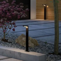 New Paulmann Solar LED pullert 1,2W 3000 Kelvin m/bevegelses sensor IP44 - Solcelle Antrasitt