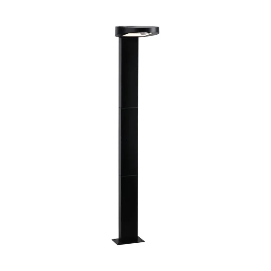New Paulmann Solar LED pullert 1,2W 3000 Kelvin m/bevegelses sensor IP44 - Solcelle Antrasitt