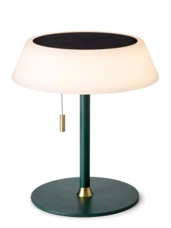 Best Halo Designs Solar portabel bordlampe utendørs IP54 oppladbar USB-C og solcelle Terracotta