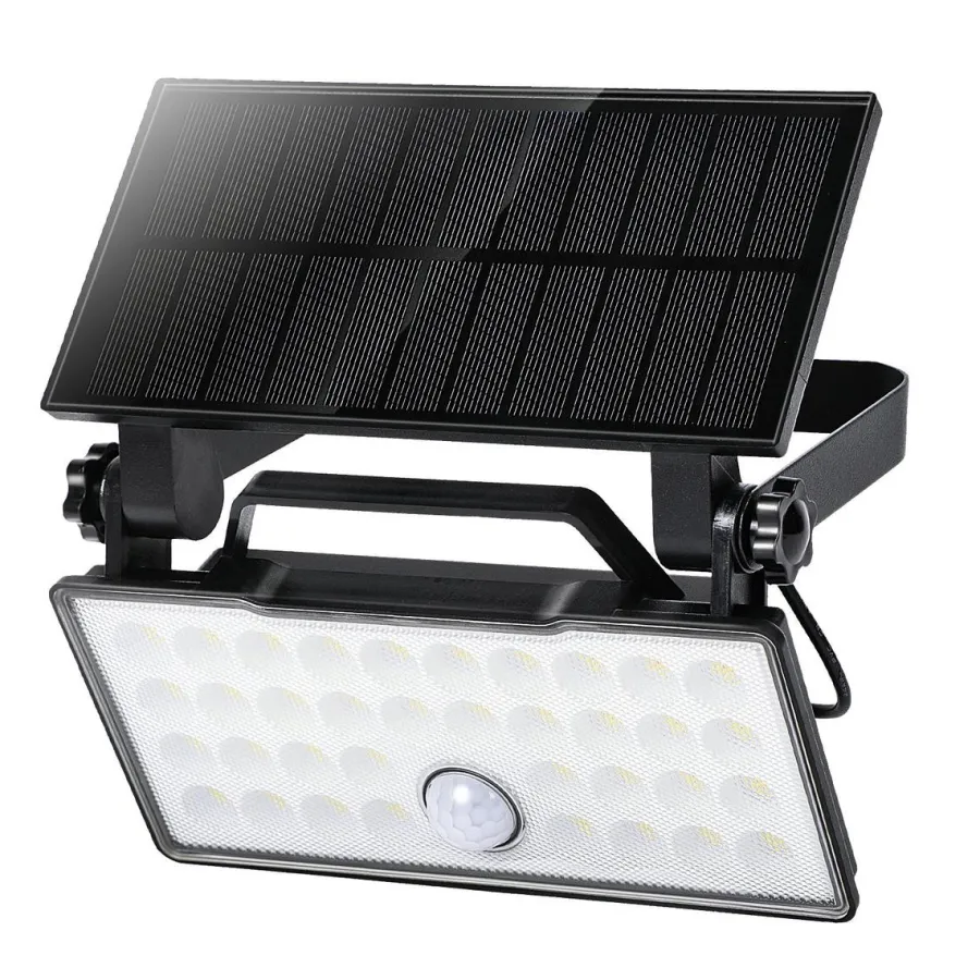 Outlet NorDesign Solar portabel vegglampe 10W 3000 Kelvin IP65 utendørs med solcelle og sensor Svart