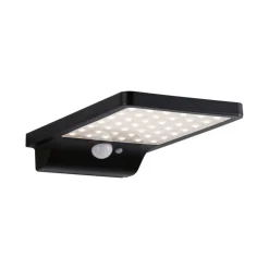 Sale Paulmann Solveig vegglampe utendørs 4,8W 3000 Kelvin m/bevegelses sensor - Solcelle Svart