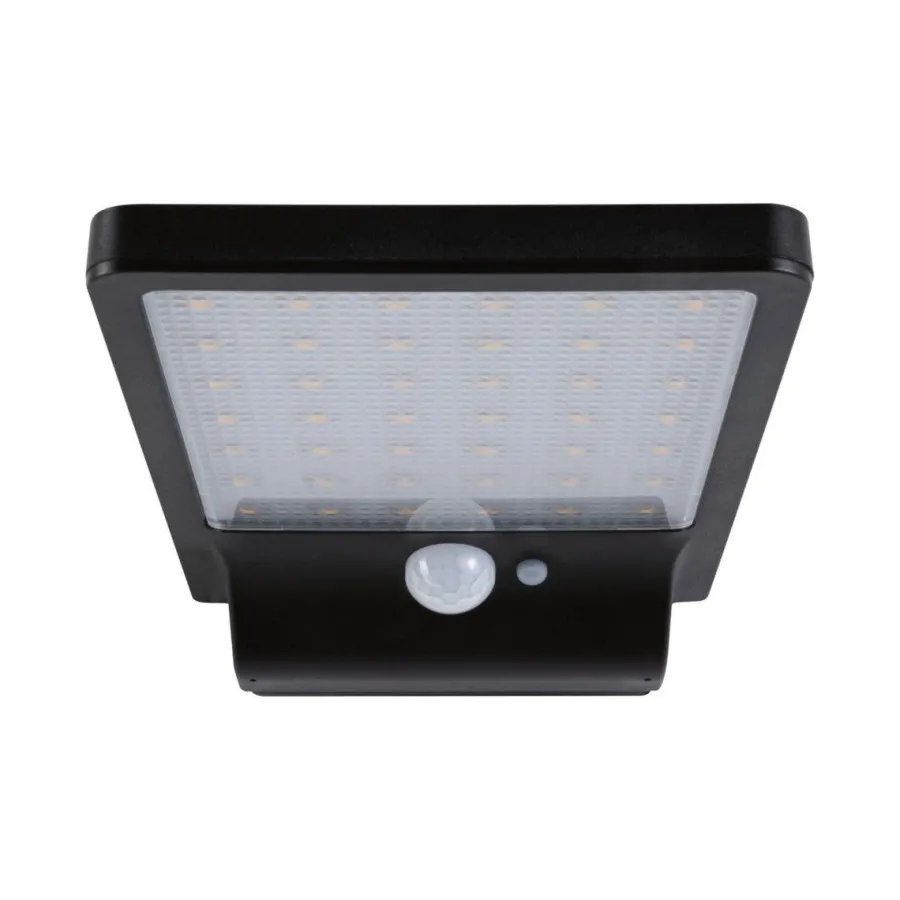 Sale Paulmann Solveig vegglampe utendørs 4,8W 3000 Kelvin m/bevegelses sensor - Solcelle Svart