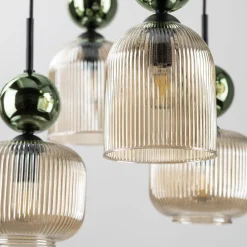 Best TK Lighting Sophia takpendel 8-lys Amber