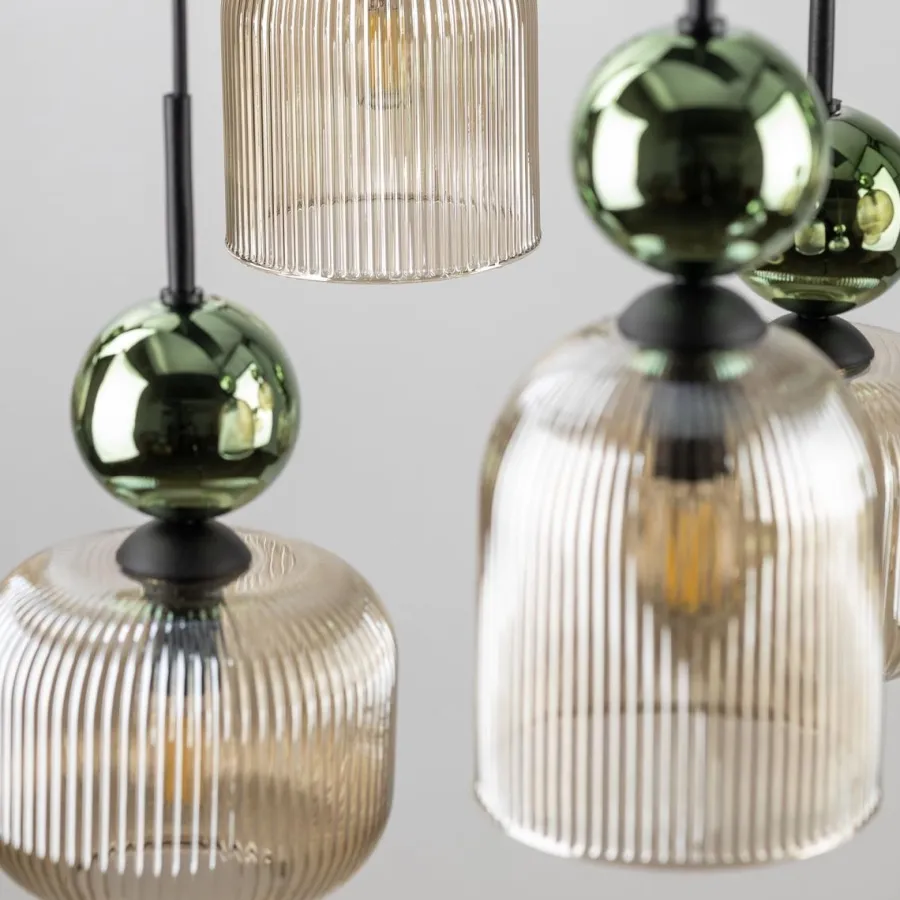 Best TK Lighting Sophia takpendel 8-lys Amber