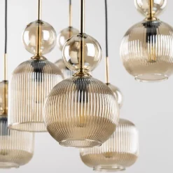 Best TK Lighting Sophia takpendel 8-lys Amber