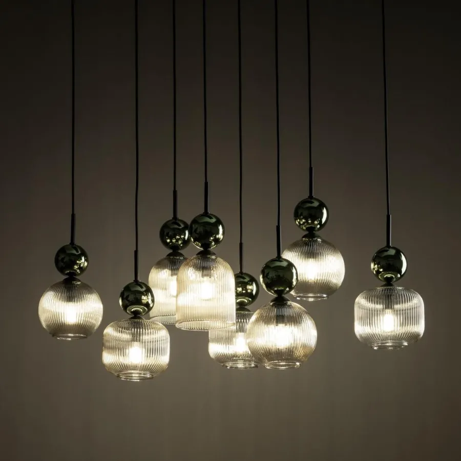Best TK Lighting Sophia takpendel 8-lys Amber