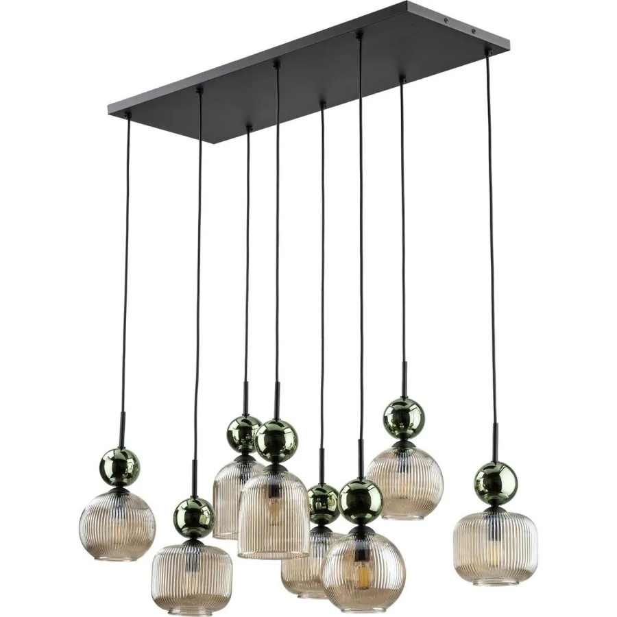Best TK Lighting Sophia takpendel 8-lys Amber