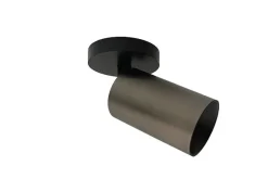 Outlet Antidark Spoton Circle takspot 1 lys GU10 - /Titanium Svart