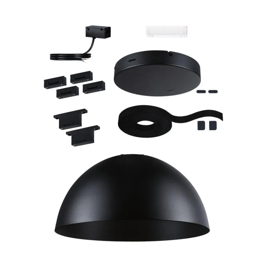 New Paulmann Startsett for ULine belte system 12W Bol pendel Svart