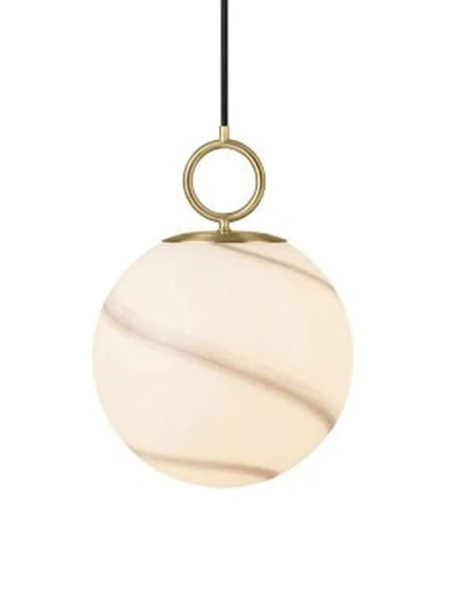 Best Halo Designs Stockholm takpendel Ø24 cm Opal/Marmorbrun