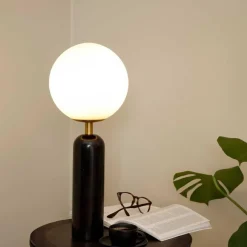 Outlet Lightup.no Stone bordlampe H50 Svart/Opal