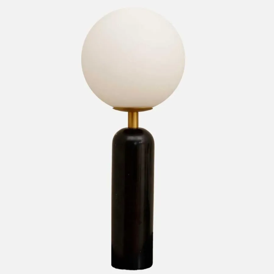 Outlet Lightup.no Stone bordlampe H50 Svart/Opal